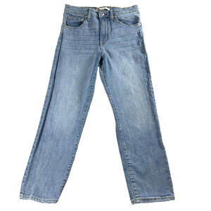 Ella Moss High Waist Straight Jeans Womens 6/28 Light Wash Stretch Denim Casual